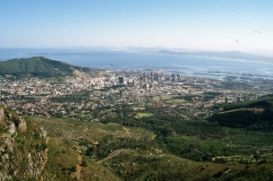 Kapstadt vom Tafelberg, Süd Afrika